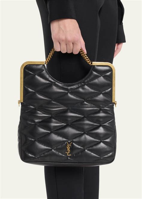 cerniera ysl quilted leather top-handle bag|cerniera YSL Bag.